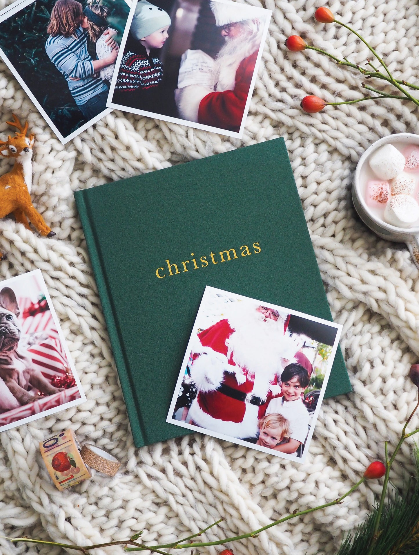 Family Christmas Book | Forest Green