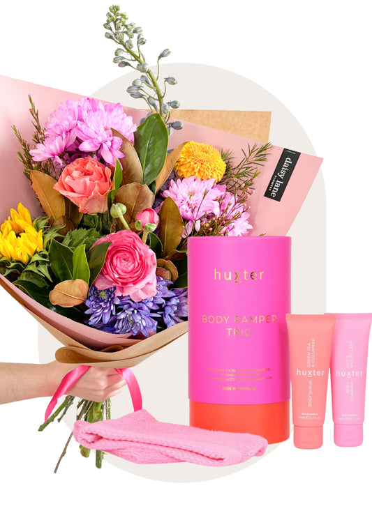 Bouquet + Pamper Pack