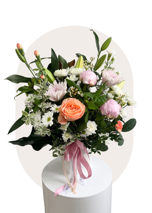 Pastel Vase Arrangement