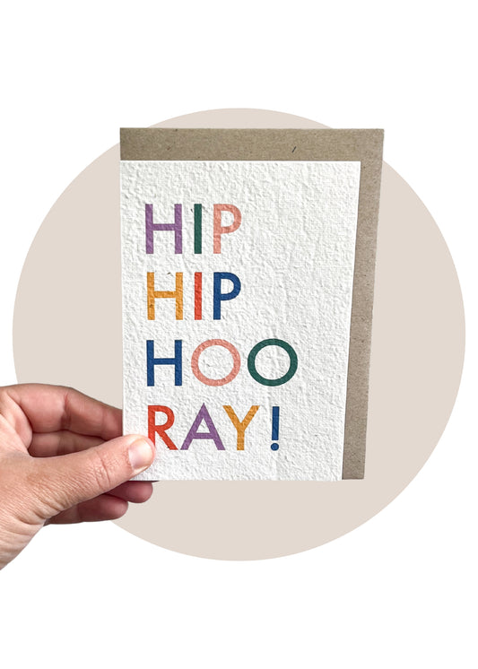 Plantable Card | Hip Hip Hooray