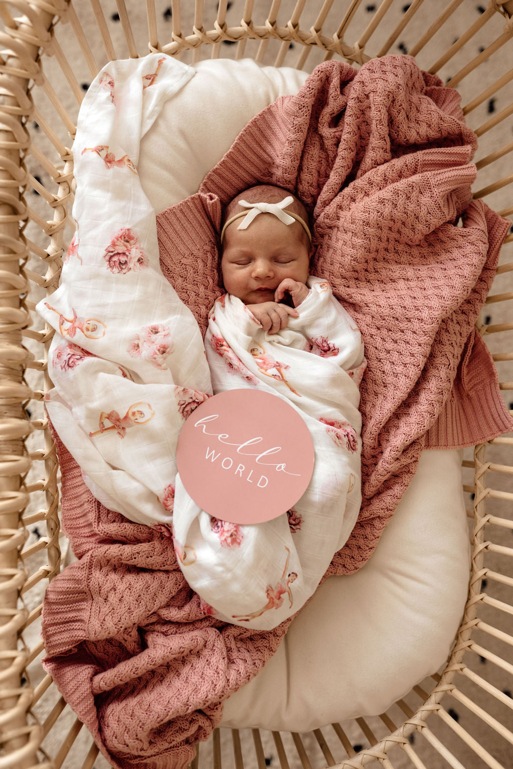 Knitted Baby Blanket | Rosa