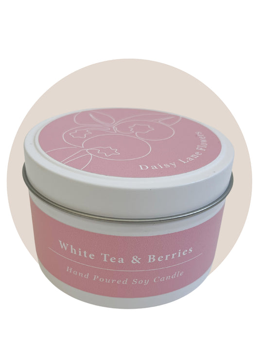 Soy Candle | White Tea + Raspberries