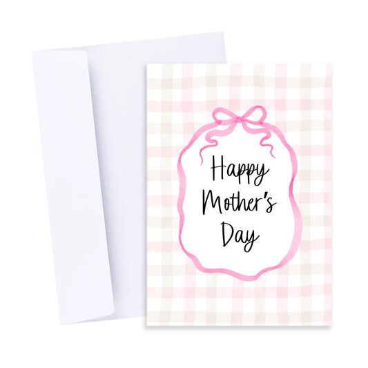 Greeting Card | Happy Mother's Day Gingham Card