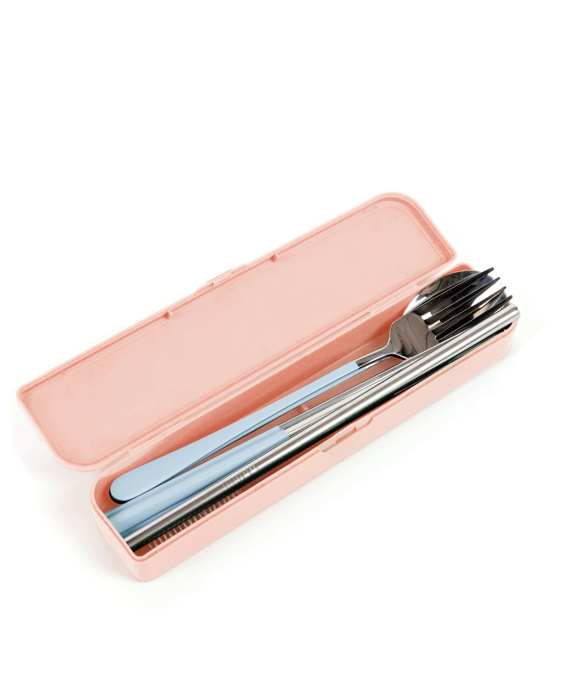 Cutlery Kit | Silver with Powder Blue Handle