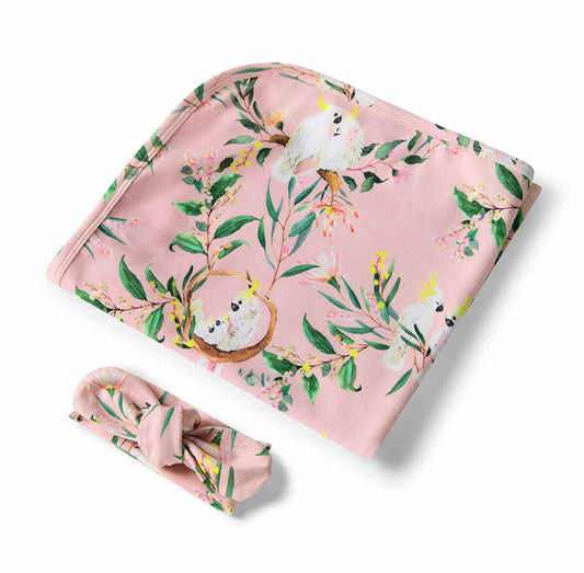 Jersey Wrap + Topknot Gift Set | Cockatoo