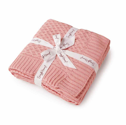 Knitted Baby Blanket | Rosa