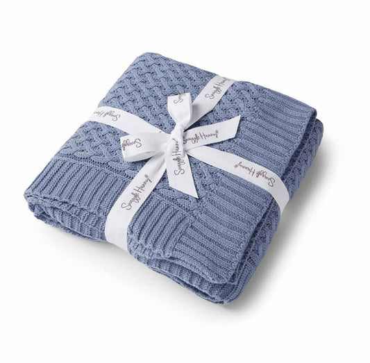 Knitted Baby Blanket | River