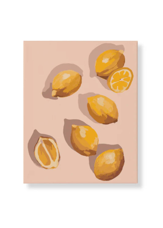 Paint by Numbers - Large Framed | Pastel Lemons