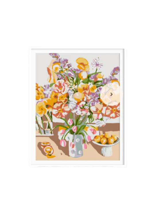 Paint by Numbers - Mini Rolled Kit | Birthday Flowers