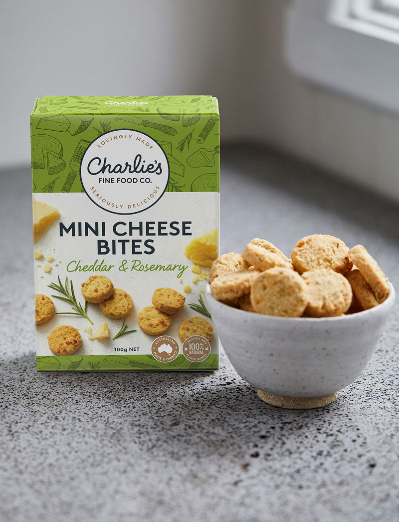 Mini Cheese Bites | Cheddar + Rosemary 100g