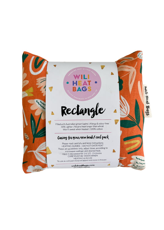 Rectangle Heat Bag | Orange Garden