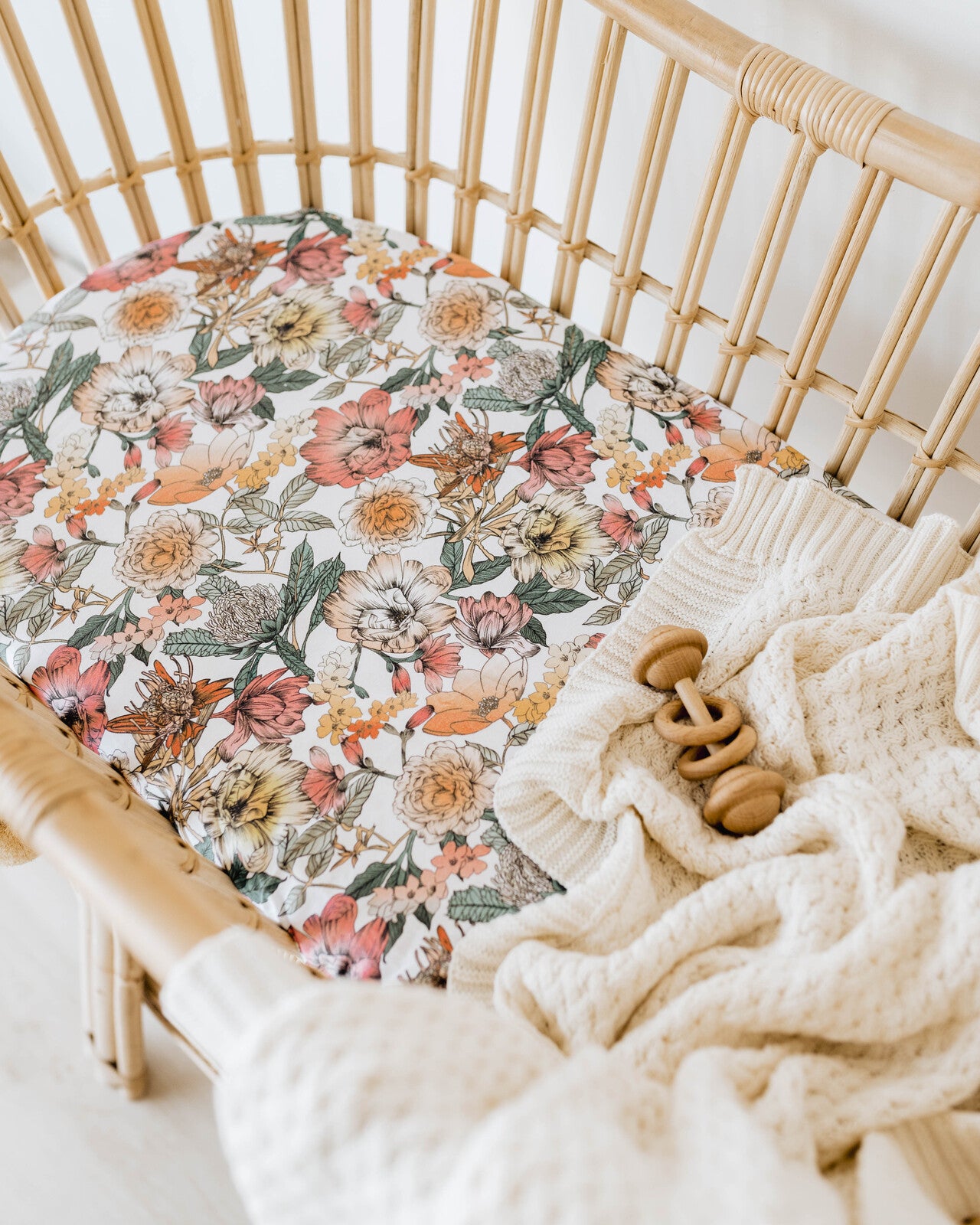 Knitted Baby Blanket | Cream